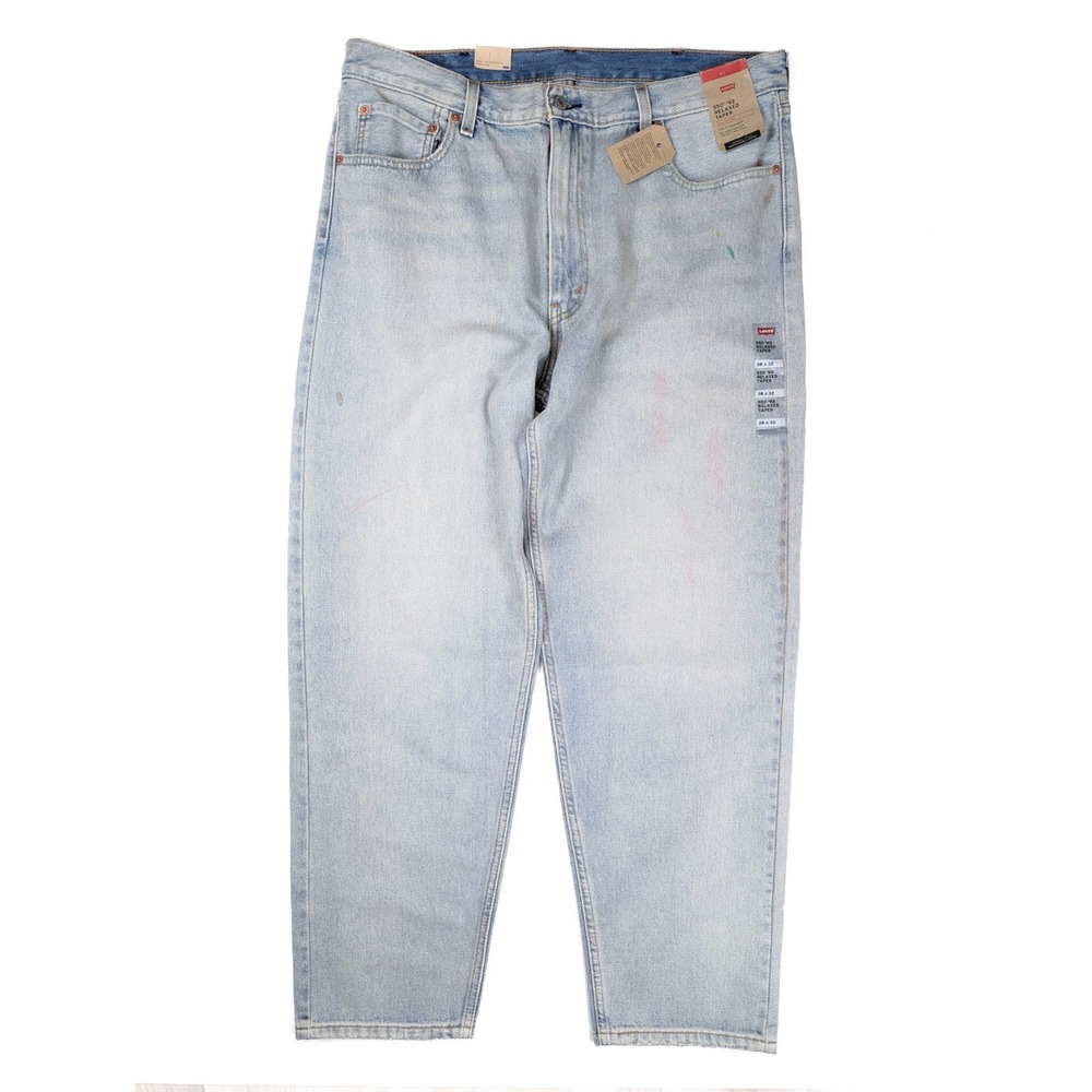 Levi's 550 1992 Relaxed Tapered Fit Stone Washed Denim Jeans Men's‎ 38x32 NWT